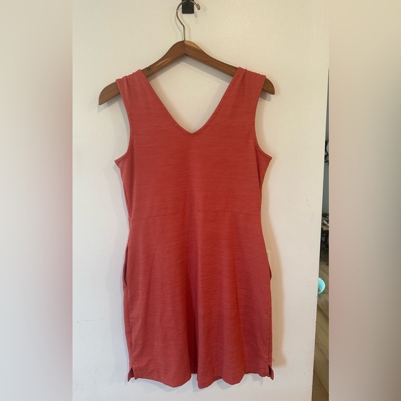 Toad & Co Tech Tomboy Tank Dress Heathered Red Pink Medium Outdoors Athletic - Picture 6 of 7